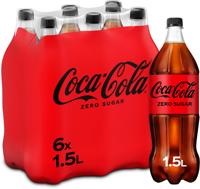 Coca-Cola Zero frisdrank, fles van 1,5 l, pak van 6 stuks