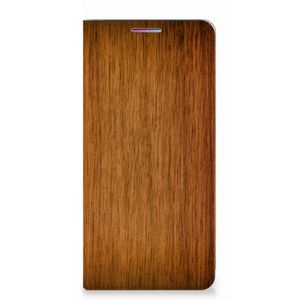 Motorola Moto G60s Book Wallet Case Donker Hout