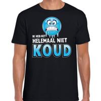 Apr?s-ski t-shirt - ik heb het helemaal niet koud - zwart - heren - feest shirts