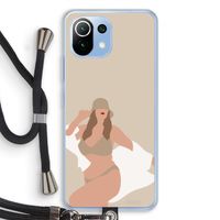 One of a kind: Xiaomi Mi 11 Lite Transparant Hoesje met koord