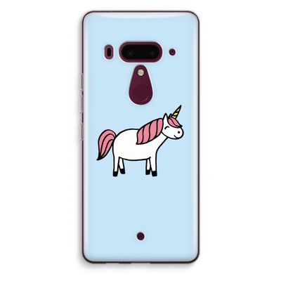 Eenhoorn: HTC U12+ Transparant Hoesje