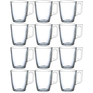 12x Theeglazen/koffieglazen 250 ml