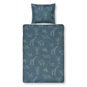 Vandyck Vandyck SAFARI KIDS 1-persoons (140x200/220 ) vintage blue