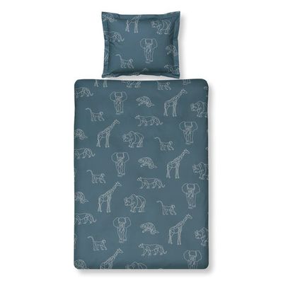 Vandyck Vandyck SAFARI KIDS 1-persoons (140x200/220 ) vintage blue