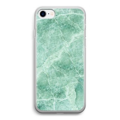 Groen marmer: iPhone SE 2020 Transparant Hoesje