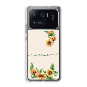 Zonnebloemen: Xiaomi Mi 11 Ultra Transparant Hoesje