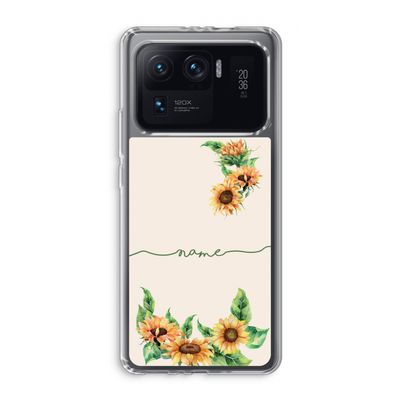 Zonnebloemen: Xiaomi Mi 11 Ultra Transparant Hoesje