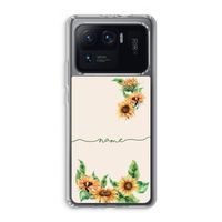 Zonnebloemen: Xiaomi Mi 11 Ultra Transparant Hoesje
