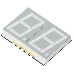 TRU COMPONENTS SMD-LED Geel 16 mcd Display met twee cijfers