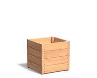 Hardhouten plantenbak CARREZ 60x60x57cm.