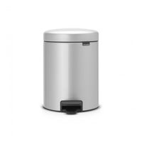 Brabantia newIcon pedaalemmer 5 liter met kunststof binnenemmer - Metallic Grey