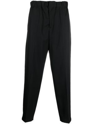 Jil Sander pantalon fuselé à taille élastiquée - Noir