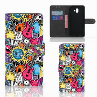 Samsung Galaxy J6 Plus (2018) Wallet Case met Pasjes Punk Rock - thumbnail