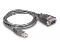 DeLOCK 61400 tussenstuk voor kabels USB A RS-232 Zwart - thumbnail