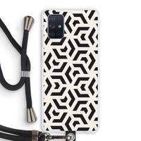 Crazy pattern: Samsung Galaxy A71 Transparant Hoesje met koord