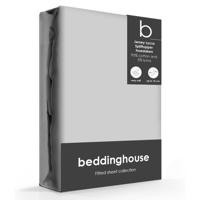 Beddinghouse Splittopper Hoeslaken Jersey-Lycra Lightgrey-180 x 200/220 cm