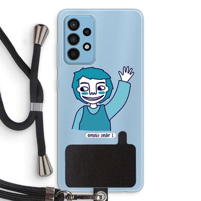 Zwaai: Samsung Galaxy A52 Transparant Hoesje met koord