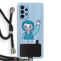 Zwaai: Samsung Galaxy A52 Transparant Hoesje met koord