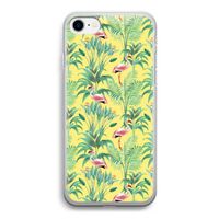 Flamingo party: iPhone SE 2020 Transparant Hoesje