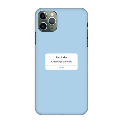 Reminder: Volledig geprint iPhone 11 Pro Max Hoesje