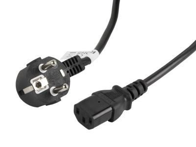 Lanberg CA-C13C-11CC-0030-BK electriciteitssnoer Zwart 3 m C13 stekker CEE7/7