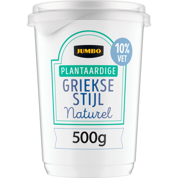 Jumbo Plantaardige Griekse Stijl Naturel 10% Vet 500 g