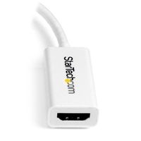 StarTech.com Mini DisplayPort naar HDMI 4K- audio video converter mDP 1.2 naar HDMI actieve adapter voor Mac Book Pro / Mac Book Air wit - thumbnail