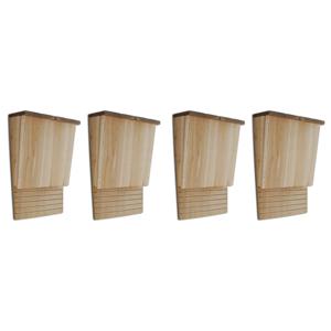 VidaXL Vleermuizenkasten 4 st 22x12x34 cm hout