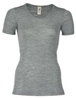 Dames T-Shirt Zijde Wol Engel Natur Kleur Grijs Maat 34/36 - Small