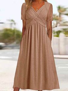 Plain Sweetheart Neckline Regular Fit Casual Dress