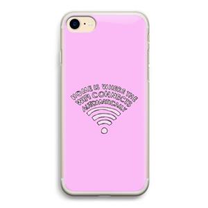 Home Is Where The Wifi Is: iPhone 7 Transparant Hoesje