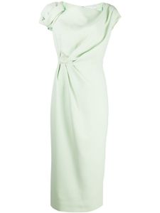 Rachel Gilbert robe mi-longue à design drapé - Vert