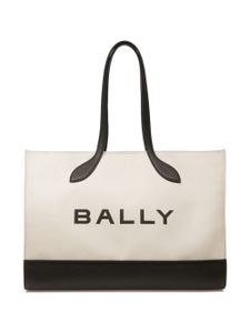 Bally sac cabas Bar à logo imprimé - Blanc