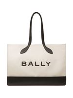 Bally Bar logo-print tote bag - Blanc