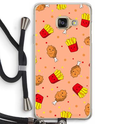 Chicken 'n Fries: Samsung Galaxy A3 (2016) Transparant Hoesje met koord