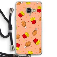 Chicken 'n Fries: Samsung Galaxy A3 (2016) Transparant Hoesje met koord