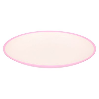 Onbreekbare kunststof/melamine roze ontbijt bordjes 23 cm voor outdoor/camping