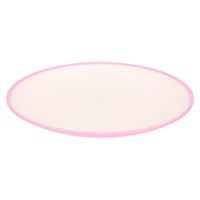Onbreekbare kunststof/melamine roze ontbijt bordjes 23 cm voor outdoor/camping - thumbnail