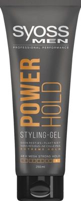 Syoss Styling gel men power extreme hold (250 ml)