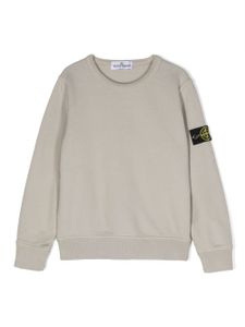 Stone Island Junior sweat en coton à patch logo - Gris