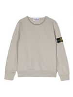 Stone Island Junior sweat en coton à patch logo - Gris - thumbnail