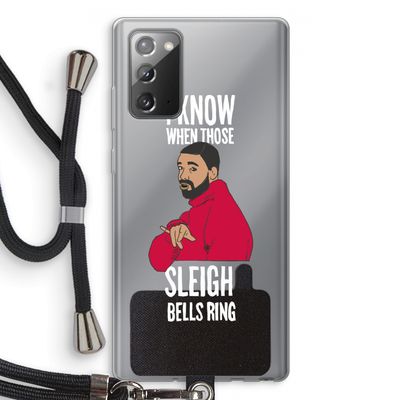 Sleigh Bells Ring: Samsung Galaxy Note 20 / Note 20 5G Transparant Hoesje met koord