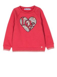 Tartine Et Chocolat sweat Love à broderies - Rouge