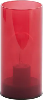 Light & Living tafellamp glas vazolla 7x15cm rood