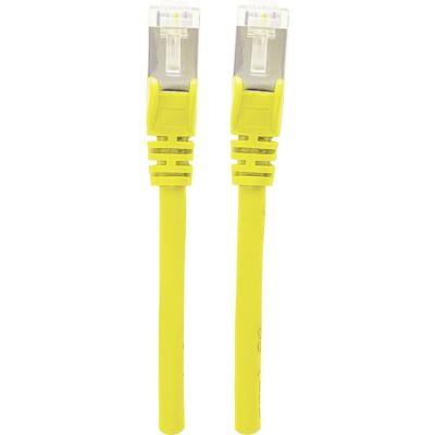 Intellinet 740777 RJ45 Netwerkkabel, patchkabel CAT 6A S/FTP 1.50 m Geel Folie afscherming, Afscherming gevlochten, Afgeschermd, Halogeenvrij 1 stuk(s)