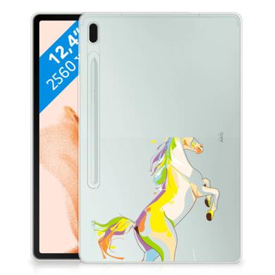 Samsung Galaxy Tab S7FE Tablet Back Cover Horse Color Samsung Galaxy Tab S7FE Tablet Back Cover Horse Color