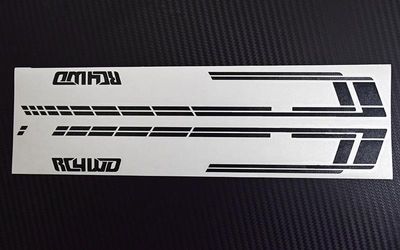 RC4WD Escapade Stripes for Gelande II 2015 Land rover Defender D90 (Black) (Pick-up/SUV) (Z-B0244)