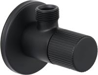 Ben Engraved Line hoekstopkraan incl. aansluitslang 1/2 x 3/8 inch mat zwart