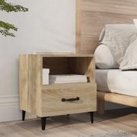 Nachtkastje bewerkt hout sonoma eikenkleurig Nachtkastje bewerkt hout sonoma eikenkleurig