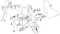 SRAM schijfrem "apex" disc brake apex right rear brake 2000mm